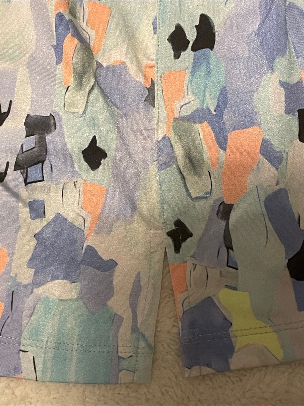 Jamie Sadock Pastel Abstract Print Sleeveless Golf Top - Multi - Picture 7 of 8